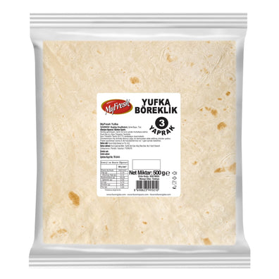 Turkish Yufka 3 Pieces Phyllo Dough 500 G