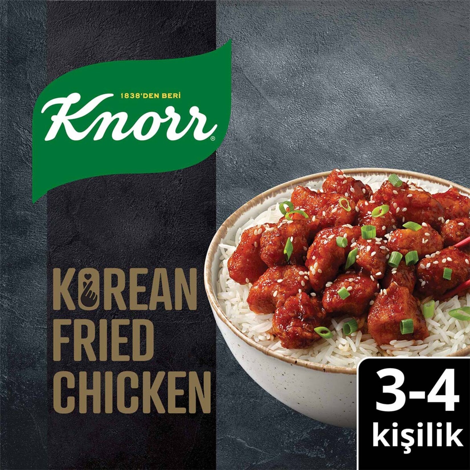 Knorr Meal Kit Korean Style Fried Chicken Rice 13 oz (Knorr Kore Usulü Tavuklu Pilav 370 G)