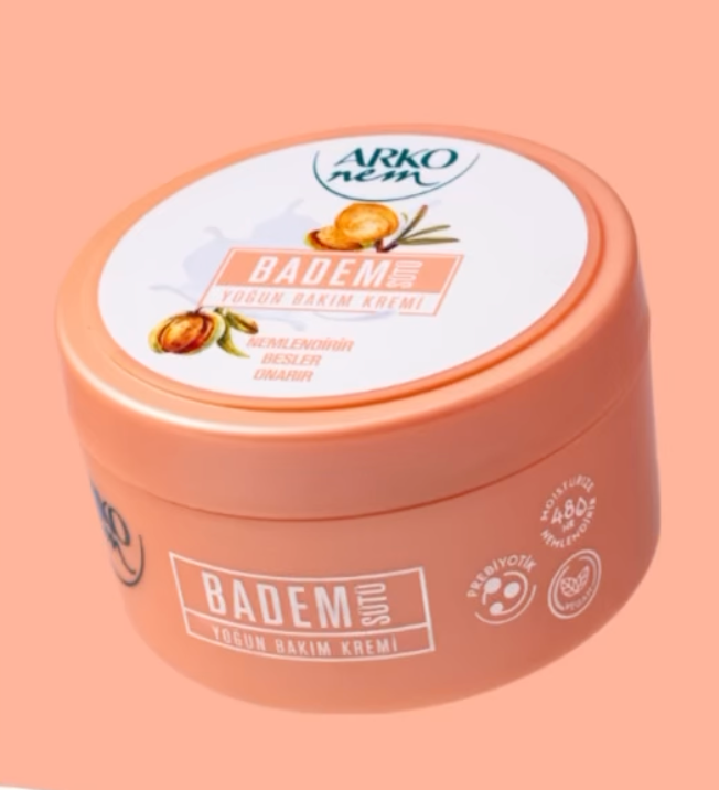 Arko Nem Prebiotic Almond Milk Cream 250 ml