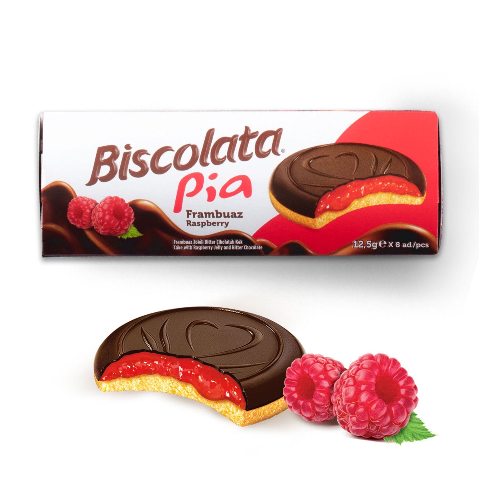 Biscolata Pia Cake with Raspberry 3.53 oz (100 g)