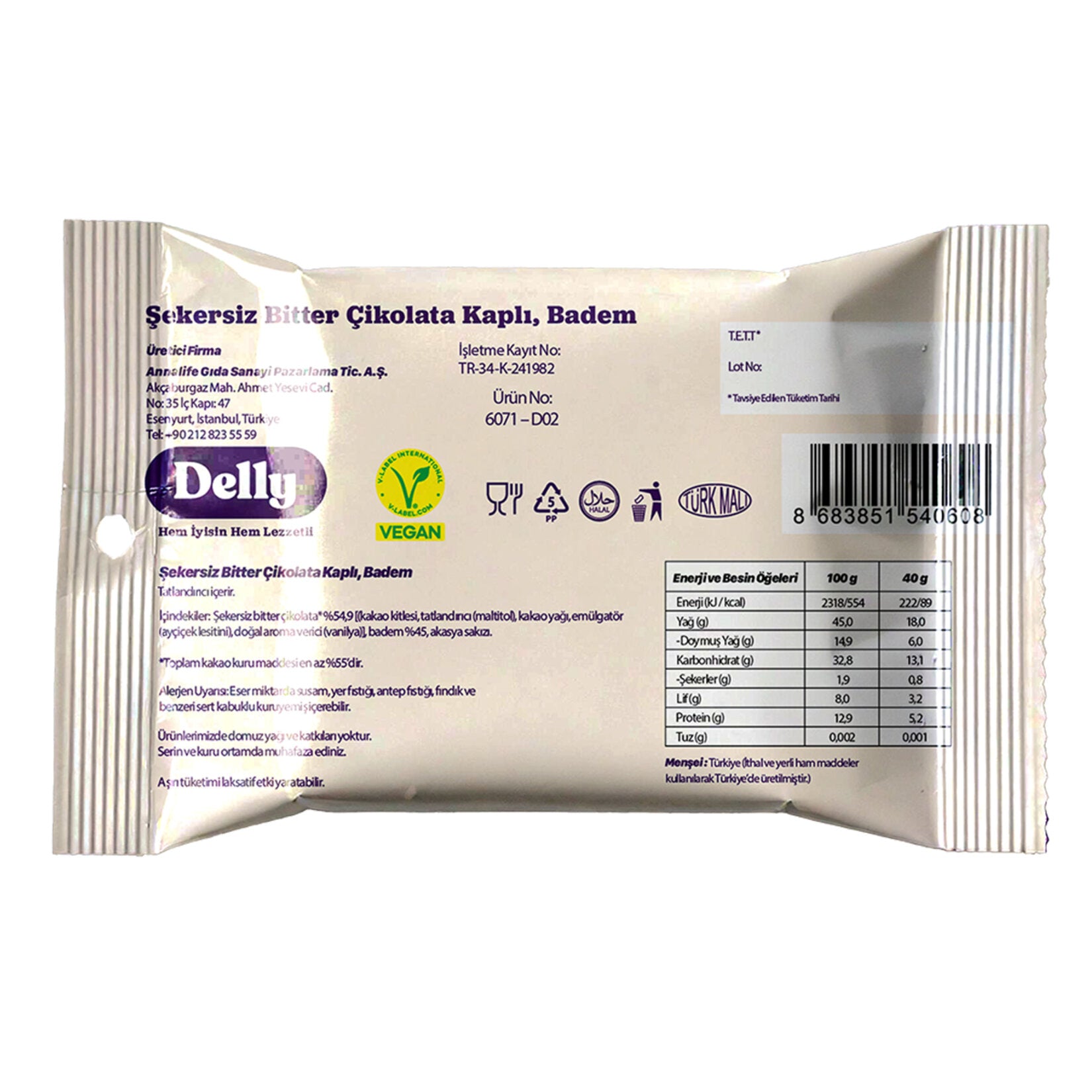 Delly Sugar Free Chocolate Covered Almonds offer a guilt-free way to enjoy a rich chocolate snack wi