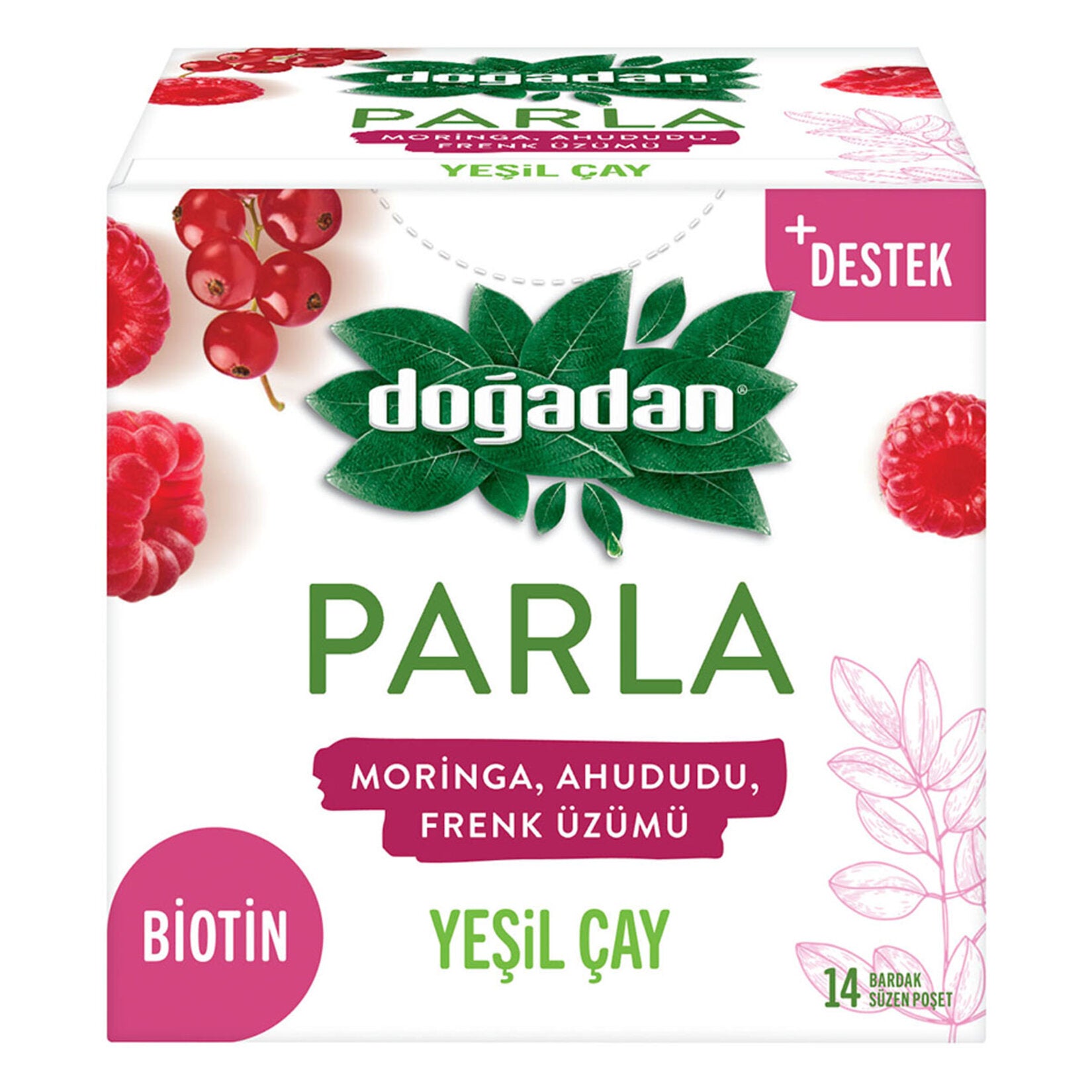 Doğadan Shine Green Tea 14 Pack 24 G