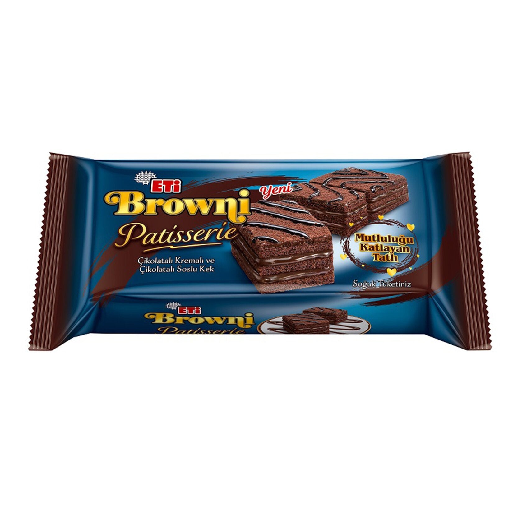 Eti Browni Chocolate Cream and Chocolate Sauce Cake 165 G