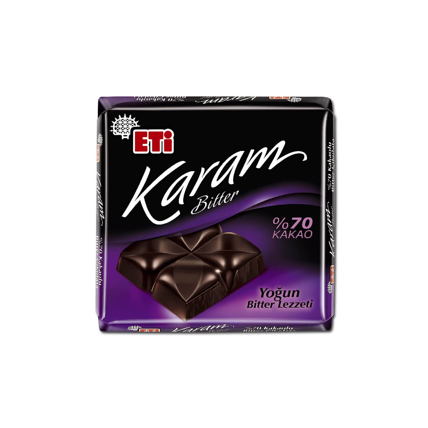 Eti Karam 70% Dark Chocolate Bar delivers an intense cocoa experience with its rich, bold flavor. Cr