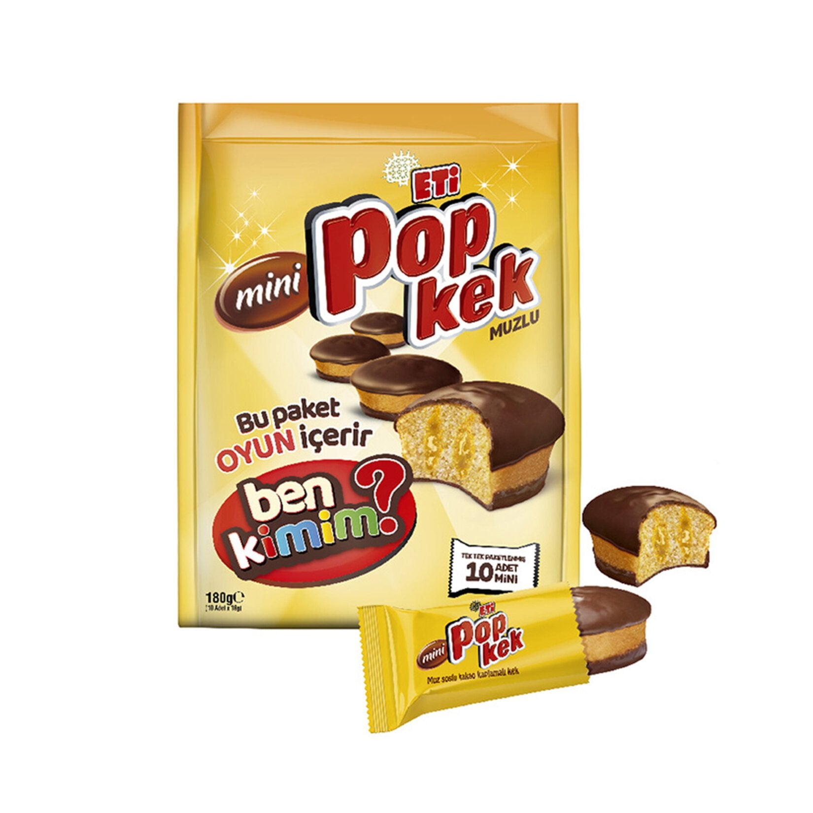 Eti Popkek Mini Banana Cream (Muzlu) 10X18 G