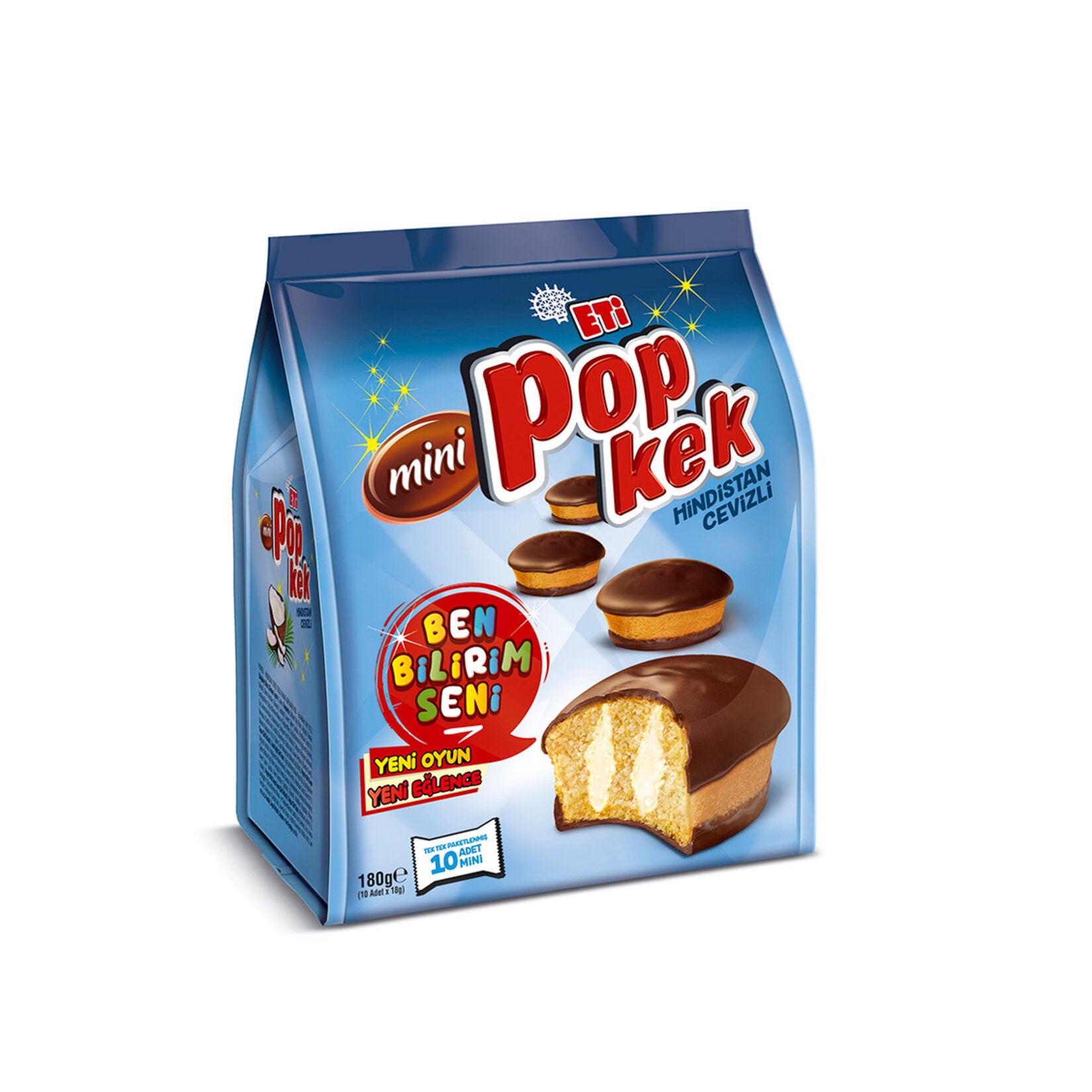 Eti Popkek Mini Coconut Cake brings the beloved taste of Türkiye’s classic snack cakes in a bite-siz