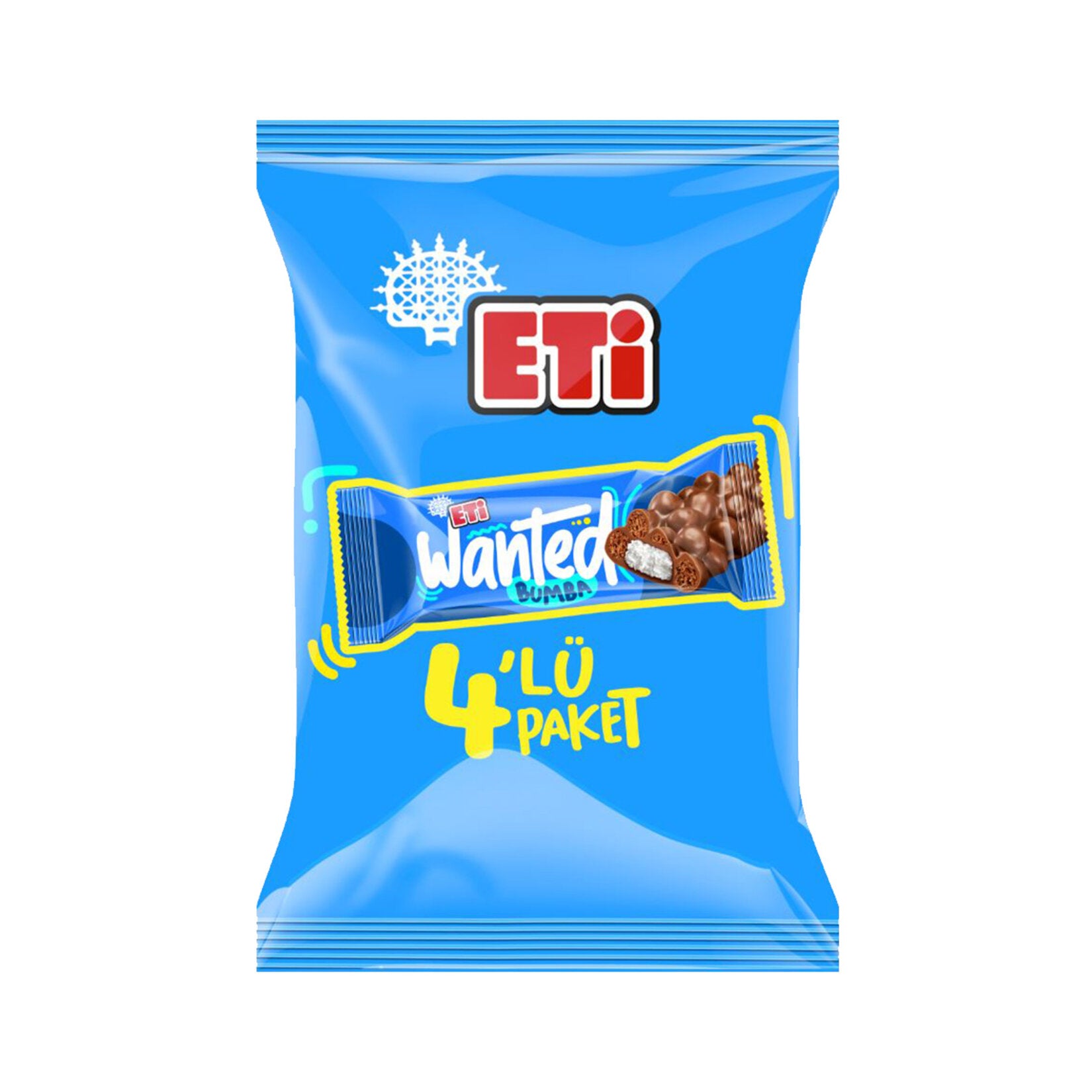 Eti Wanted Bumba Milk Chocolate Coconut Cereal Bar is a delicious combination of crispy corn and whe