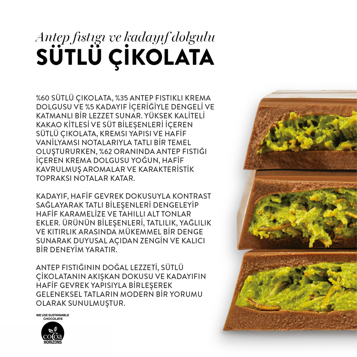 Juva Pistachio and Kadayif Dubai Chocolate 7.05 oz ( 200g )