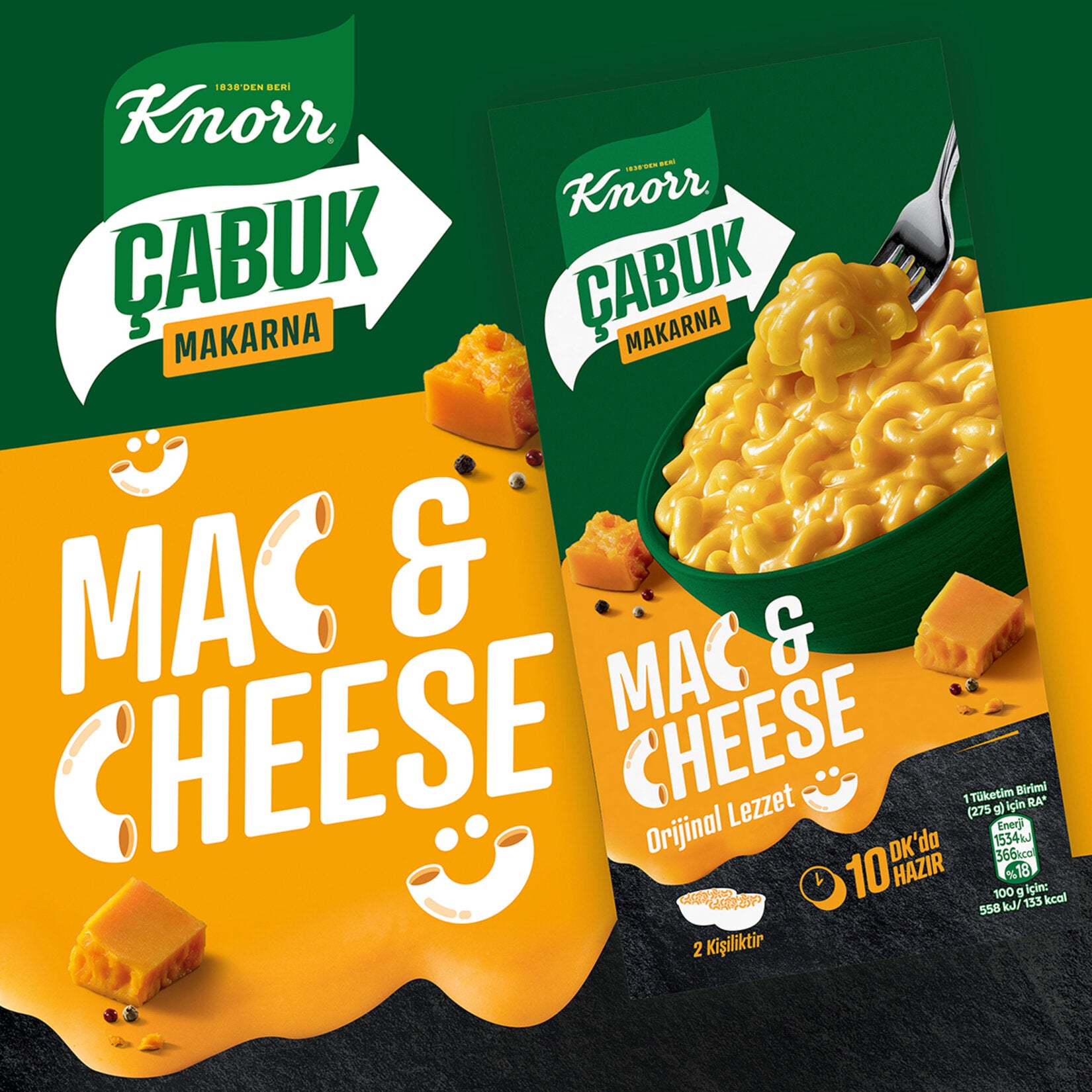Knorr Quick Mac & Cheese Pasta (Peynirli Makarna) 212 G