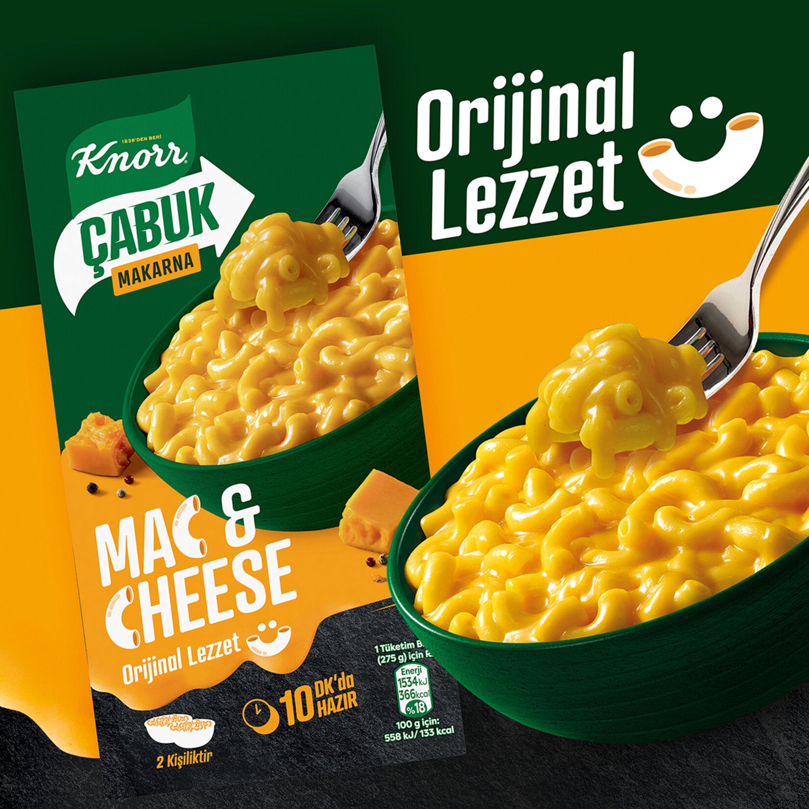 Knorr Quick Mac & Cheese Pasta (Peynirli Makarna) 212 G
