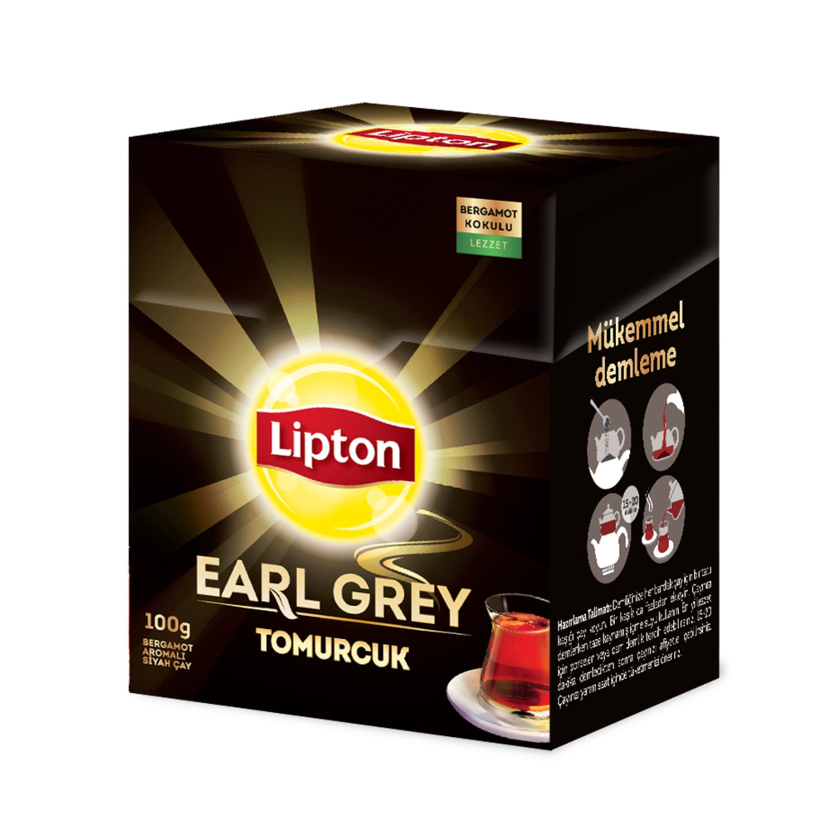 Lipton Earl Gray Tomurcuk Tea Bulk 100 G - Turkish Bergamot Tea
