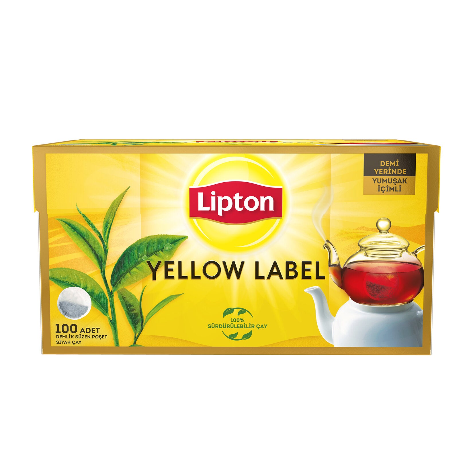 Lipton Teapot Tea Bag Yellow Label 100 Pieces