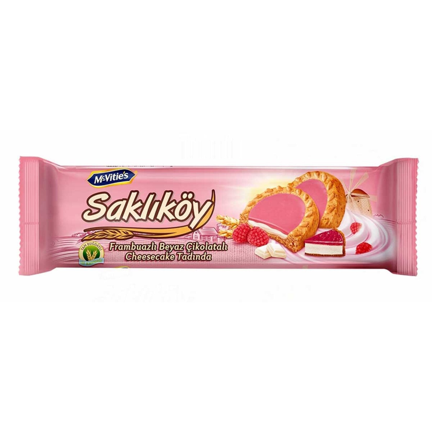 Mcvitie's Ulker Saklıköy Raspberry White Chocolate Biscuits 3.53 oz (100g)