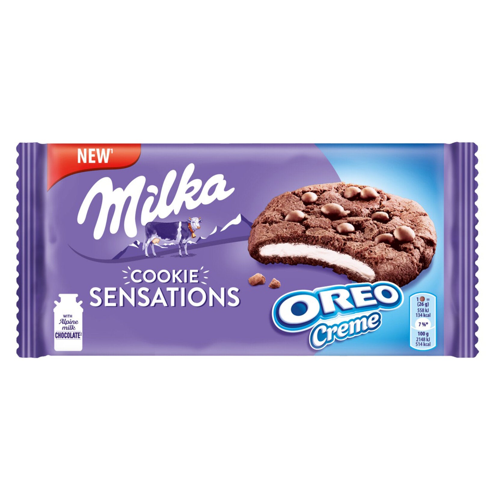 Milka Cookie Sensations Oreo Biscuit brings together the rich creaminess of Milka Alpine milk chocol