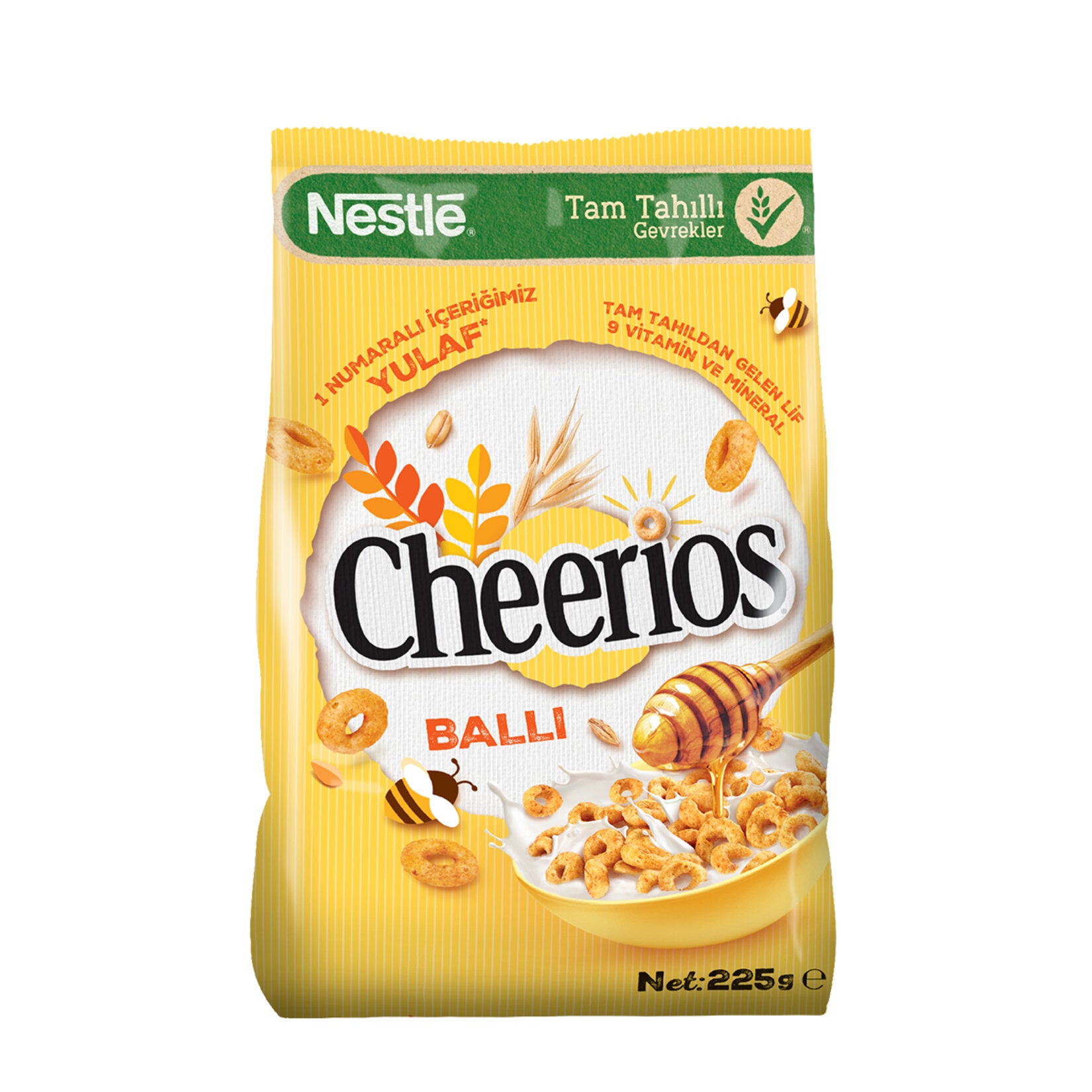 Nestle Cheerios Honey Cereal Flakes (Ballı Tahıl Gevreği) 225 G