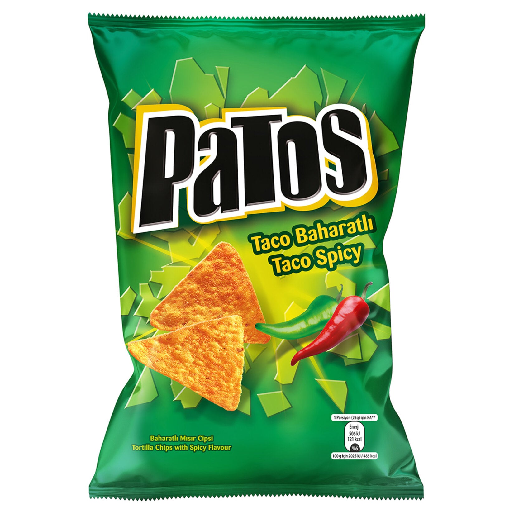 Patos Seasoned Flavor Chips Party Size 5.9 oz (185 G)