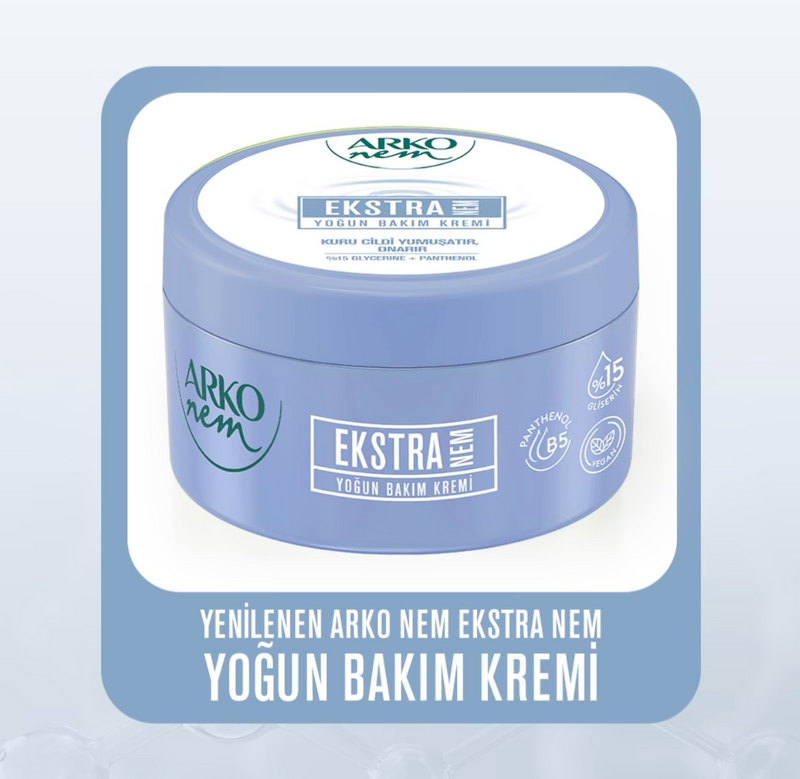 Arko Nem Extra Moisturizing Cream – 8.45 fl oz (250 ml)