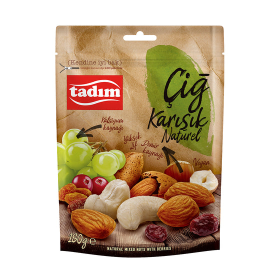 Tadım Raw Mixed Nuts Natural (Karışık Kuruyemiş) 180 G