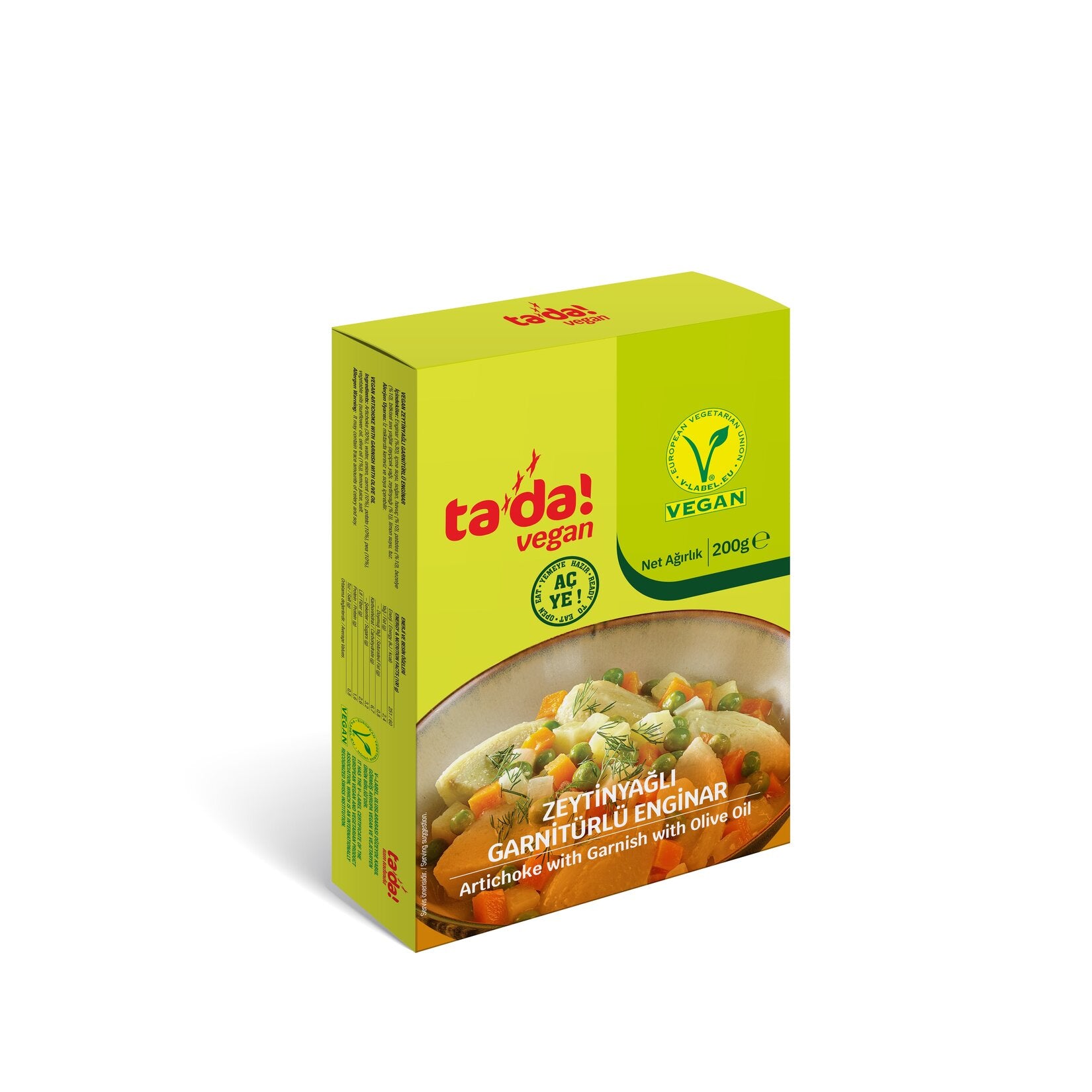 Tada Vegan Artichoke with Olive Oil and Vegetables brings a beloved taste of the Aegean coast to you