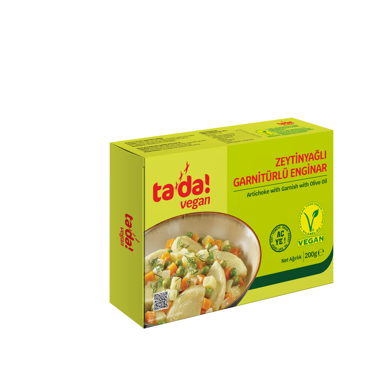 Tada Vegan Artichoke with Olive Oil and Vegetables brings a beloved taste of the Aegean coast to you