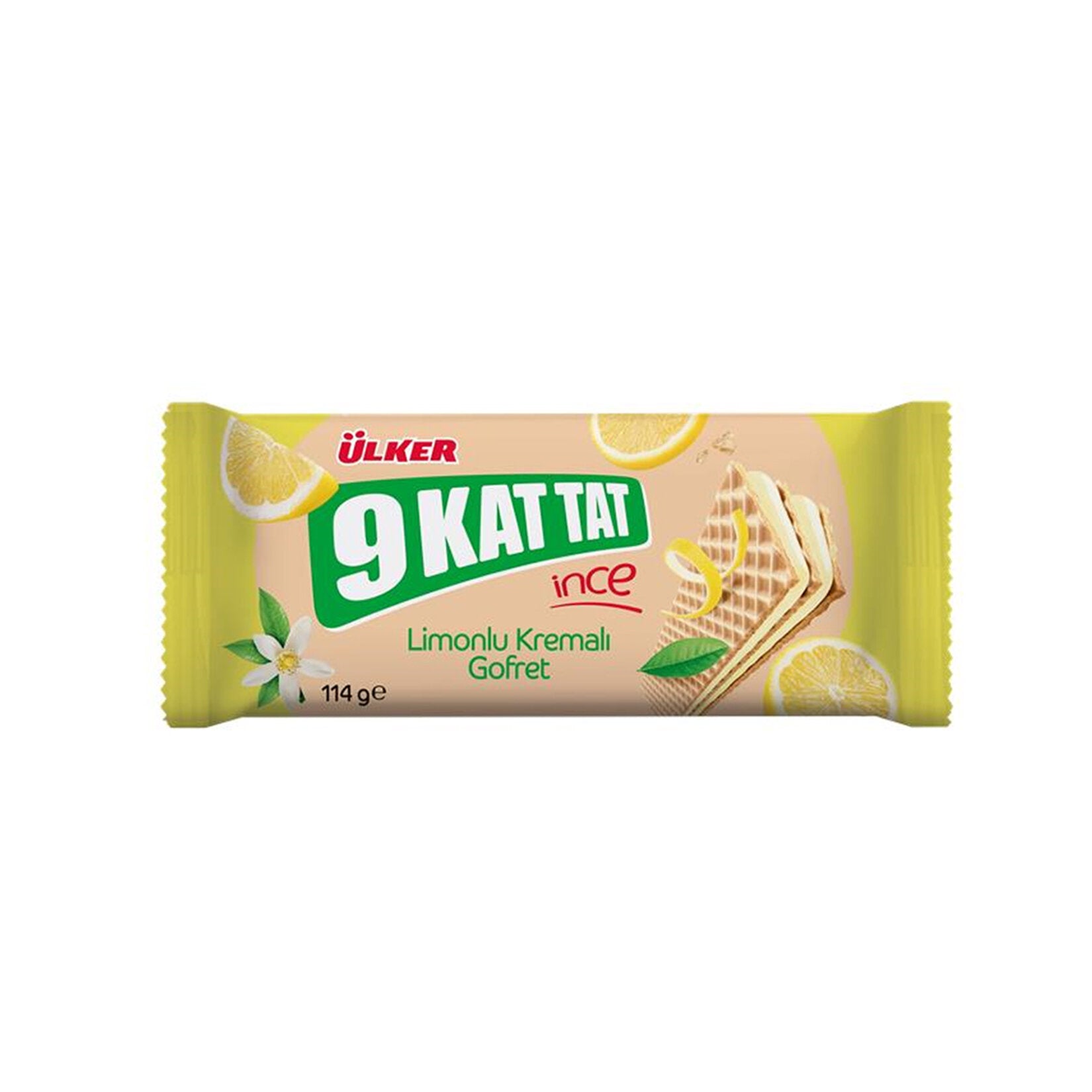 Ulker 9 Kat Tat Ince Ince Lemon Wafer delivers a crispy, zesty snack experience with its ultra-thin