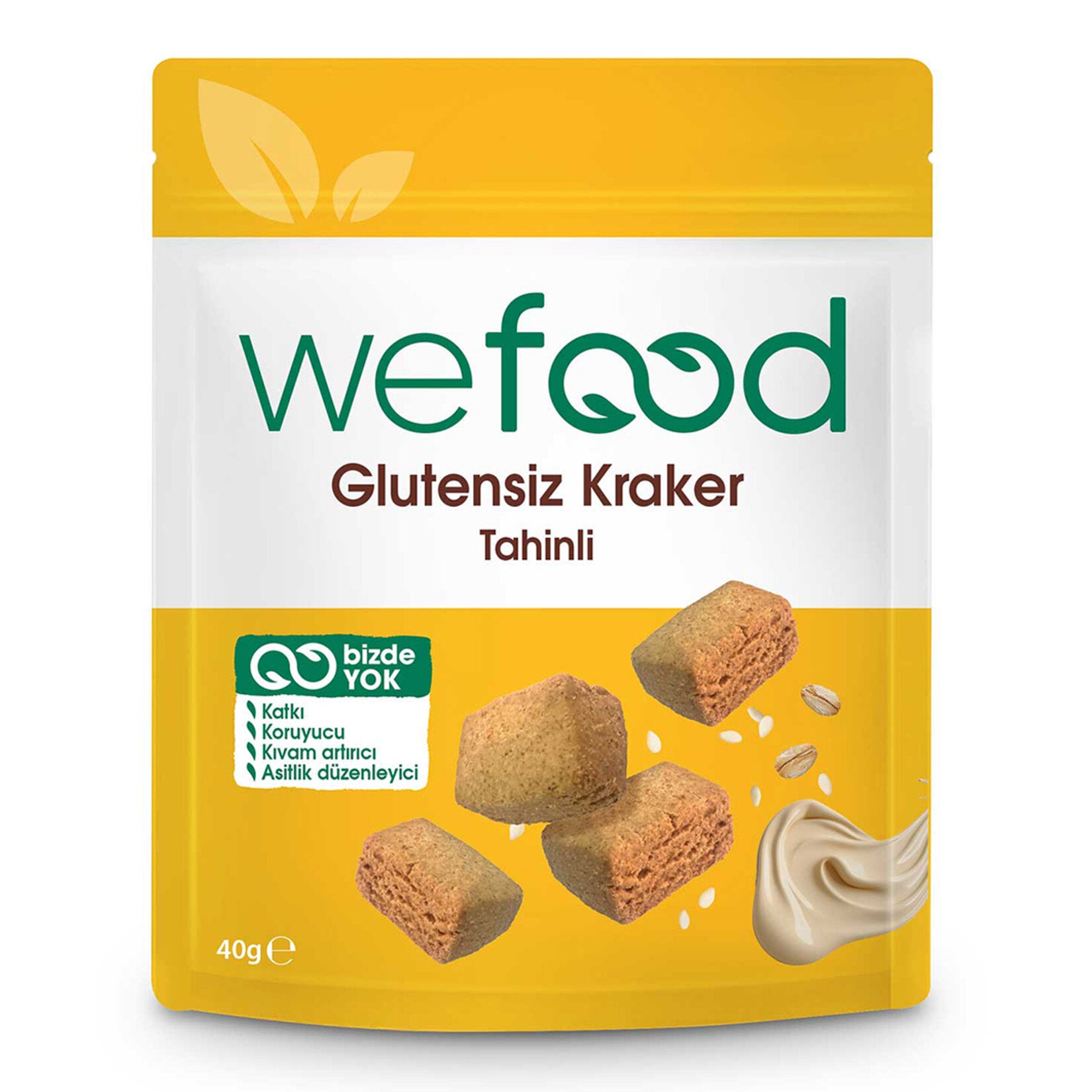 Enjoy the wholesome crunch of Wefood Tahinli Cracker, a gluten-free snack made with nutritious ingre