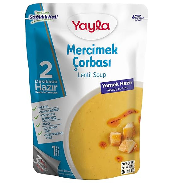 Yayla Red Lentil Turkish Mercimek Soup 8.8 oz (250 g)
