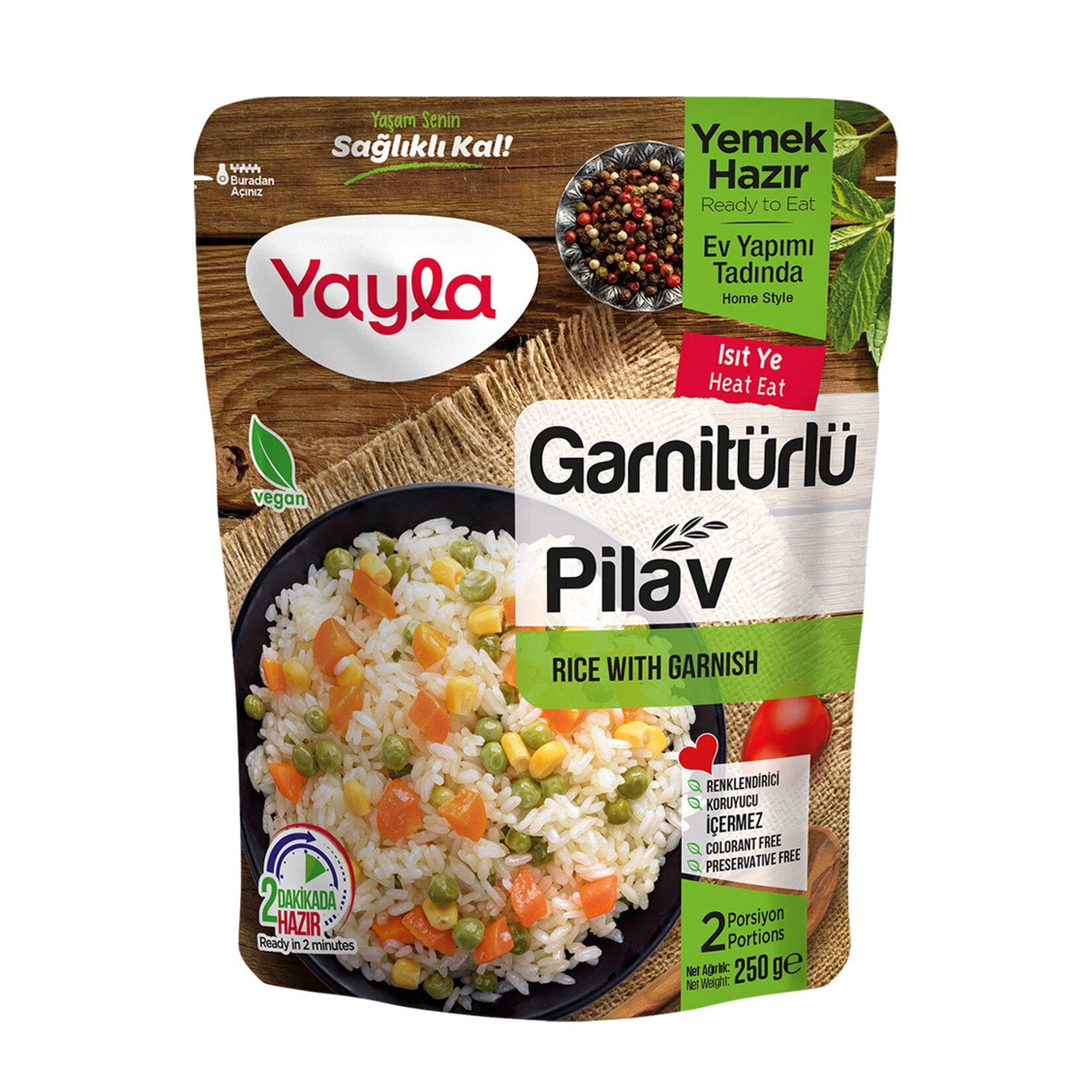 Yayla Rice with Garnish (Garnitürlü Pilav) 250 G