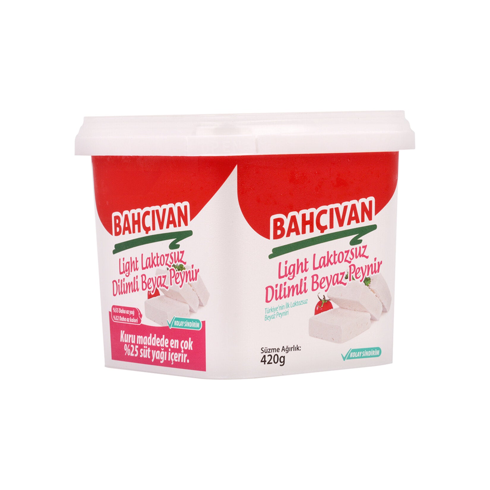 Bahçıvan Light Lactose-Free Sliced White Cheese brings the classic taste of Turkish white cheese to your table in a lighter, easy-to-enjoy form.