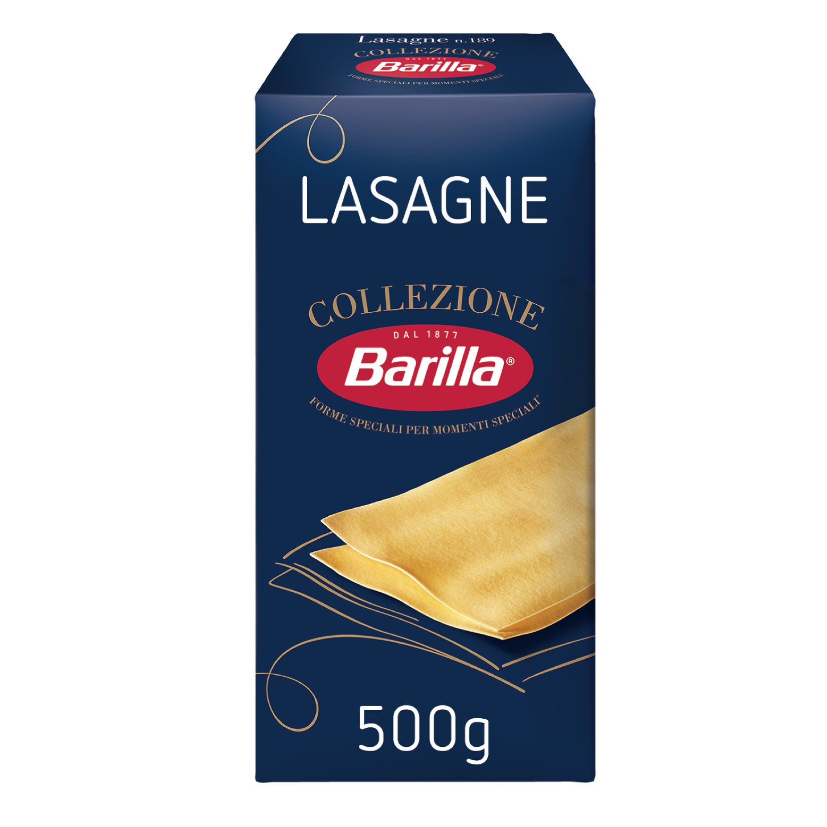 Bring the rich taste of Italian cuisine to your kitchen with Barilla Lasagna 17.6 oz (500 g).