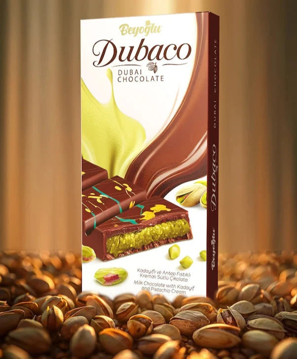 Beyoglu Dubaco Premium Dubai Chocolate 7 oz / 200 Gr x 36 pcs
