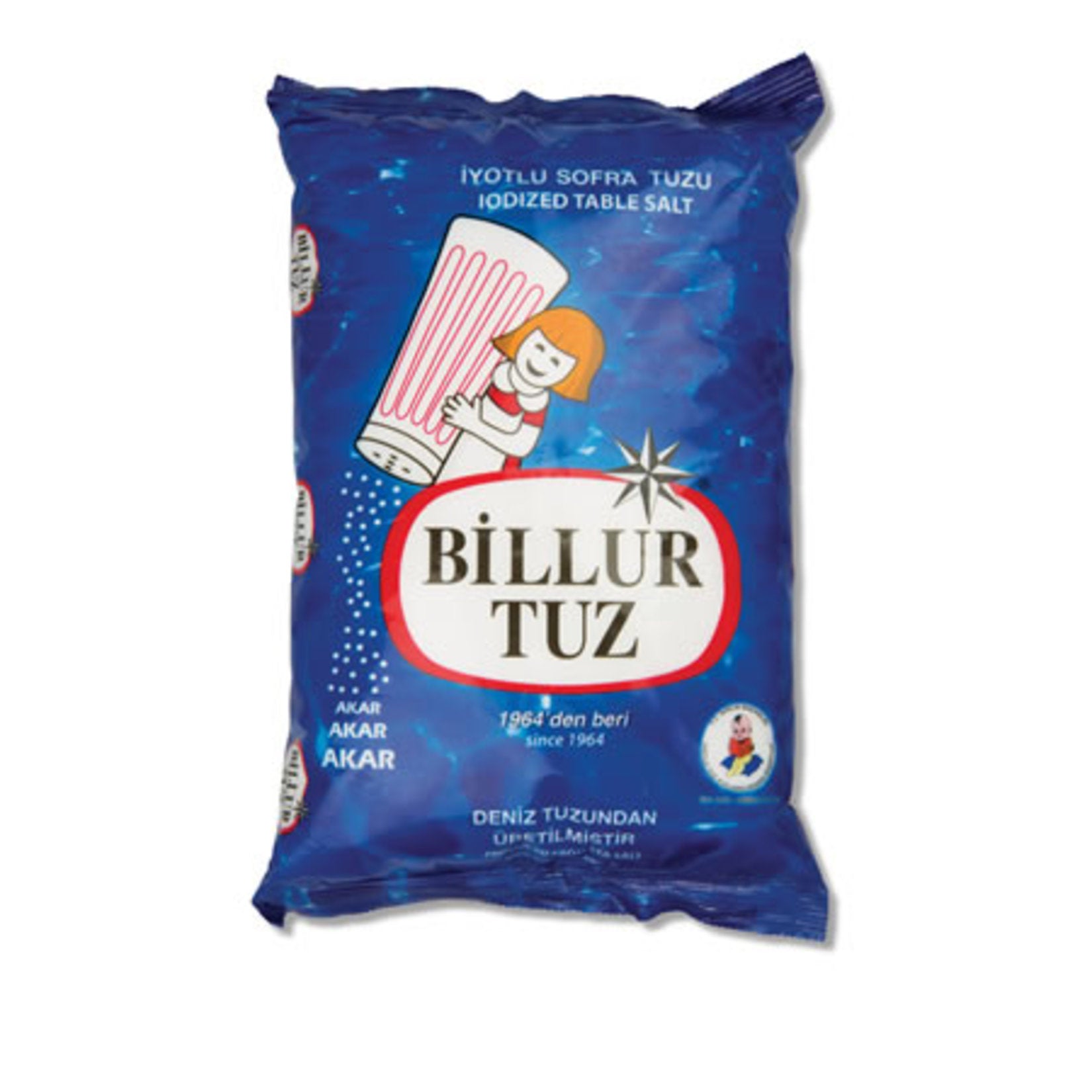 Billur Tuz Rafine Iyotlu Sofra Tuzu is a high-quality refined iodized table salt produced in Türkiye, designed for everyday cooking and table use.