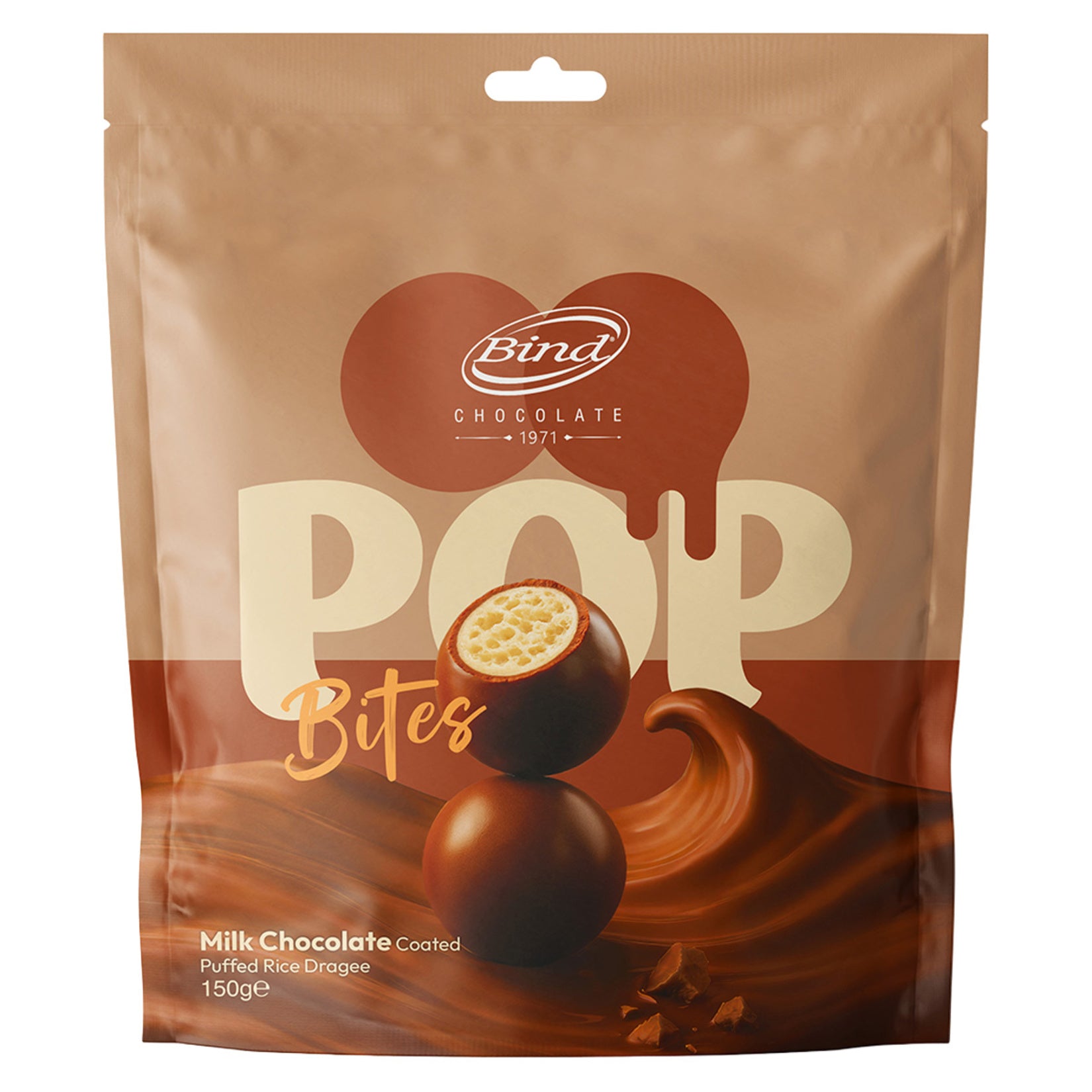 Enjoy the satisfying crunch of Bind Milk Chocolate Coated Rice Crispy Dragee, a delicious combination of smooth milk chocolate and light, crispy rice centers.