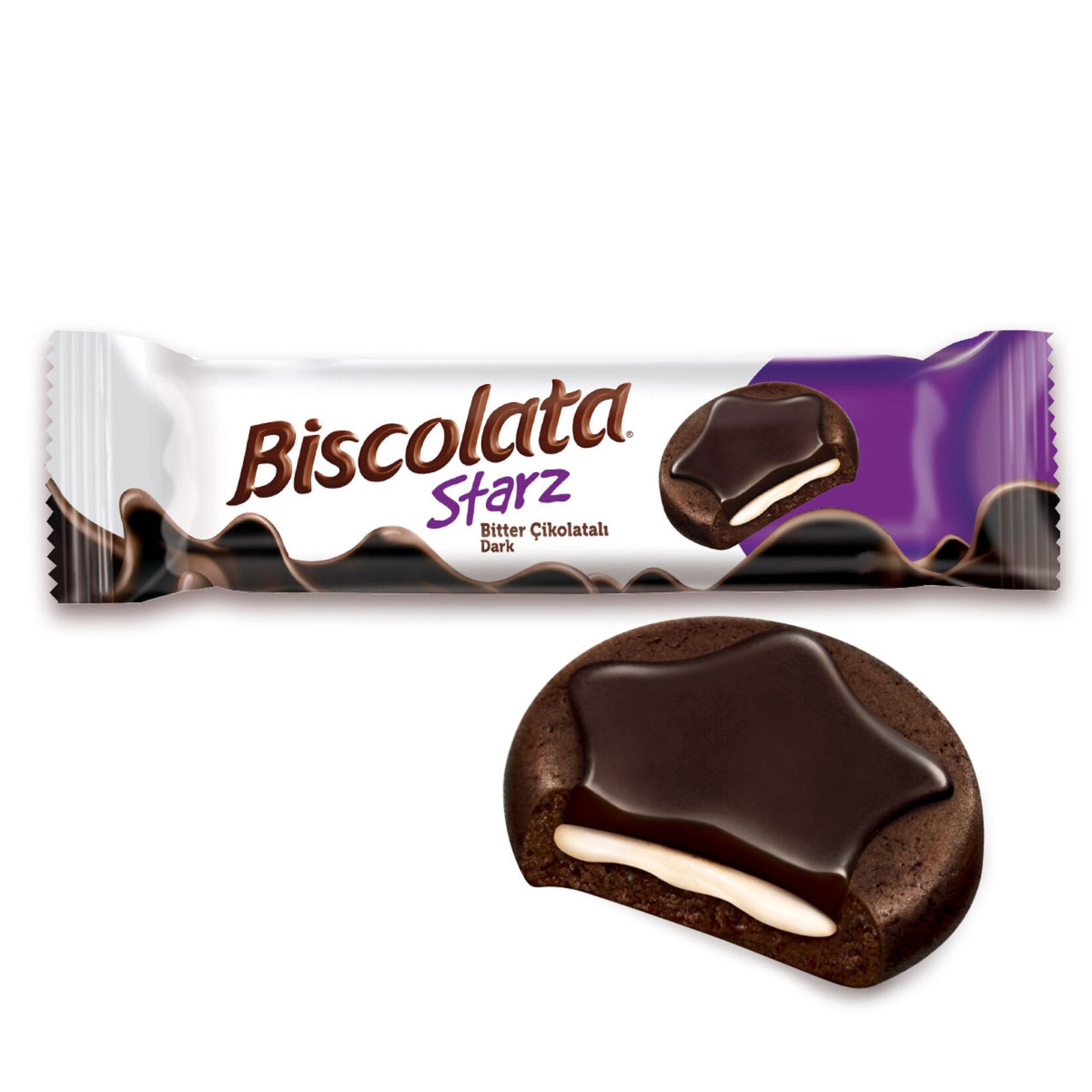 Biscolata Starz Dark Chocolate Cocoa Biscuit brings together a crispy cocoa biscuit, smooth milk cream, and a rich dark chocolate coating in one perfectly portioned snack.