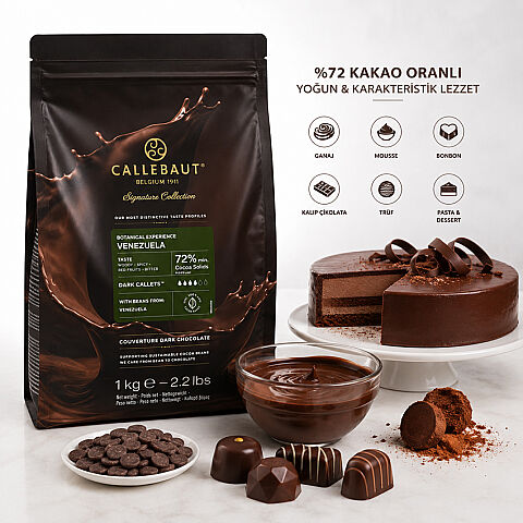 Callebaut Original Chocolate Botanical Venezuela is a premium 72% cocoa dark couverture chocolate crafted from select Venezuelan cocoa beans.