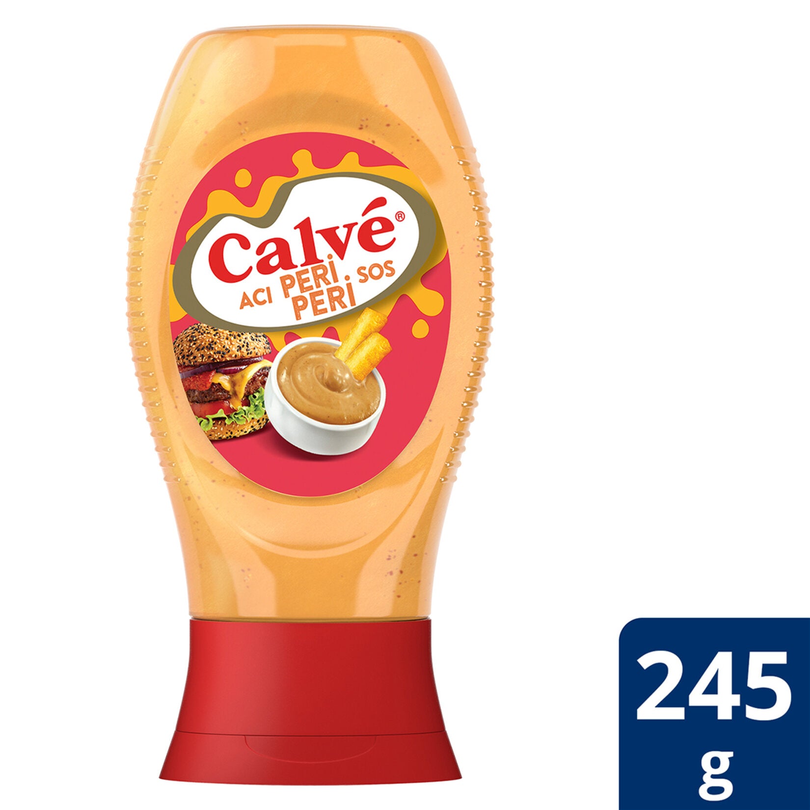 Turn up the heat with Calve Aci Peri Peri Sauce, a bold and spicy condiment inspired by the famous peri peri pepper.