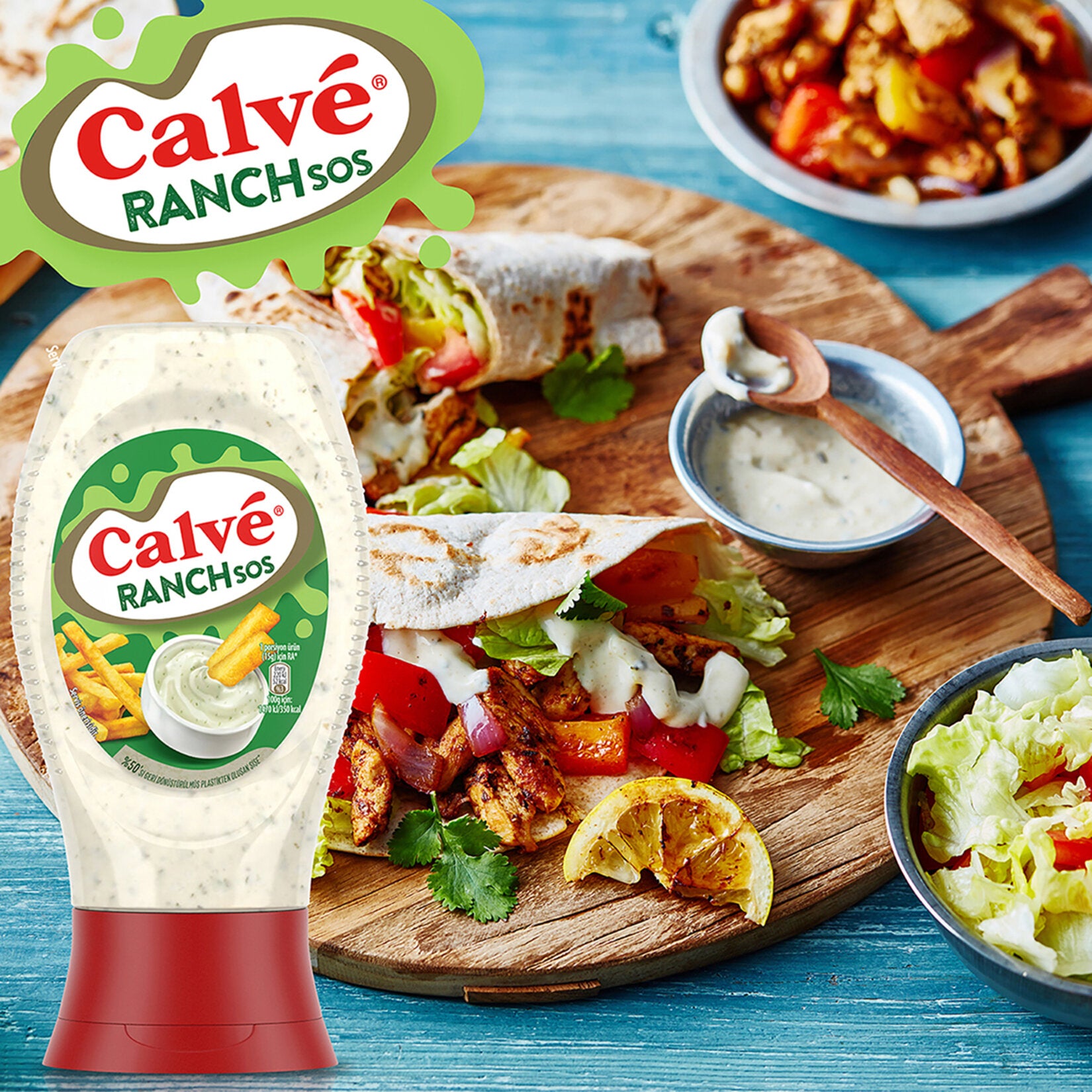 Calve Ranch Sauce brings a creamy, herby flavor to your favorite meals.