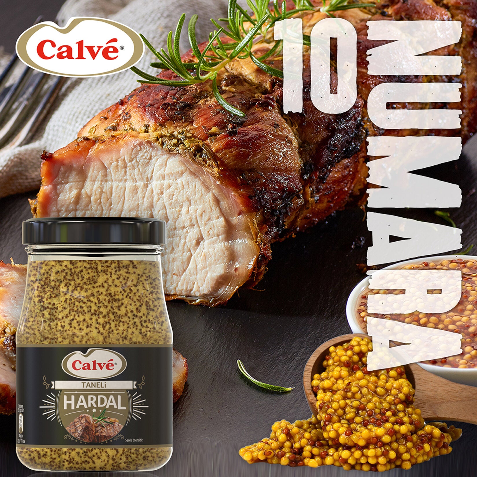 Calve Taneli Hardal brings bold, grainy mustard flavor to your table with its rich texture and balanced tang.