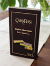 Carsibasi Handmade Dubai Chocolate 90g served with coffee in a luxurious setting