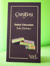 Carsibasi Handmade Dubai Chocolate 90g served with coffee in a luxurious setting