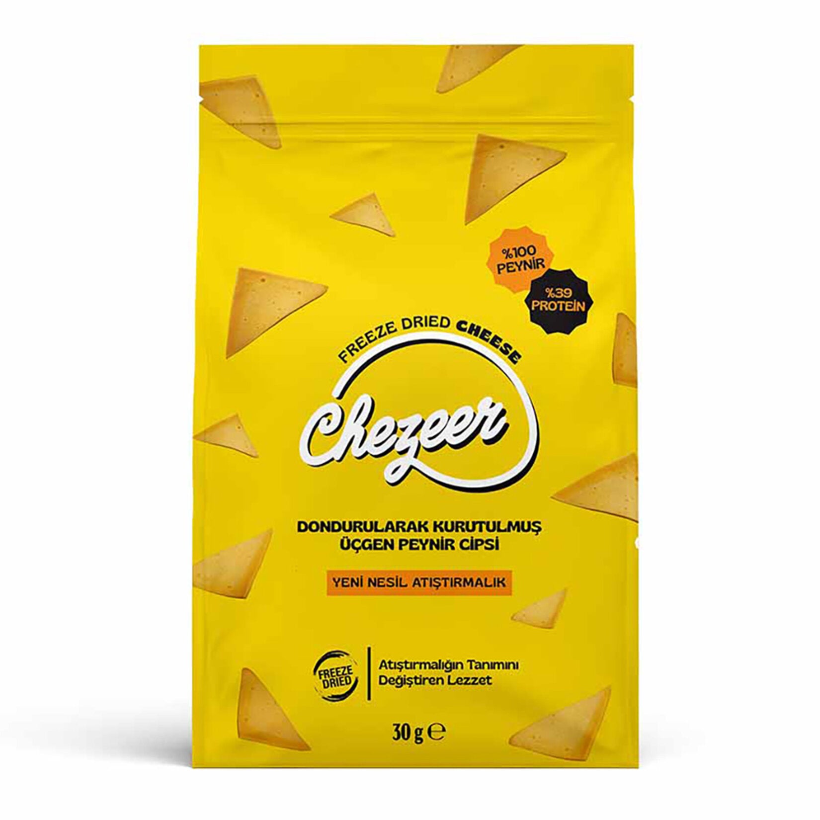 Discover a new way to enjoy cheese with Chezeer Freeze Dried Triangle Cheese Chips.