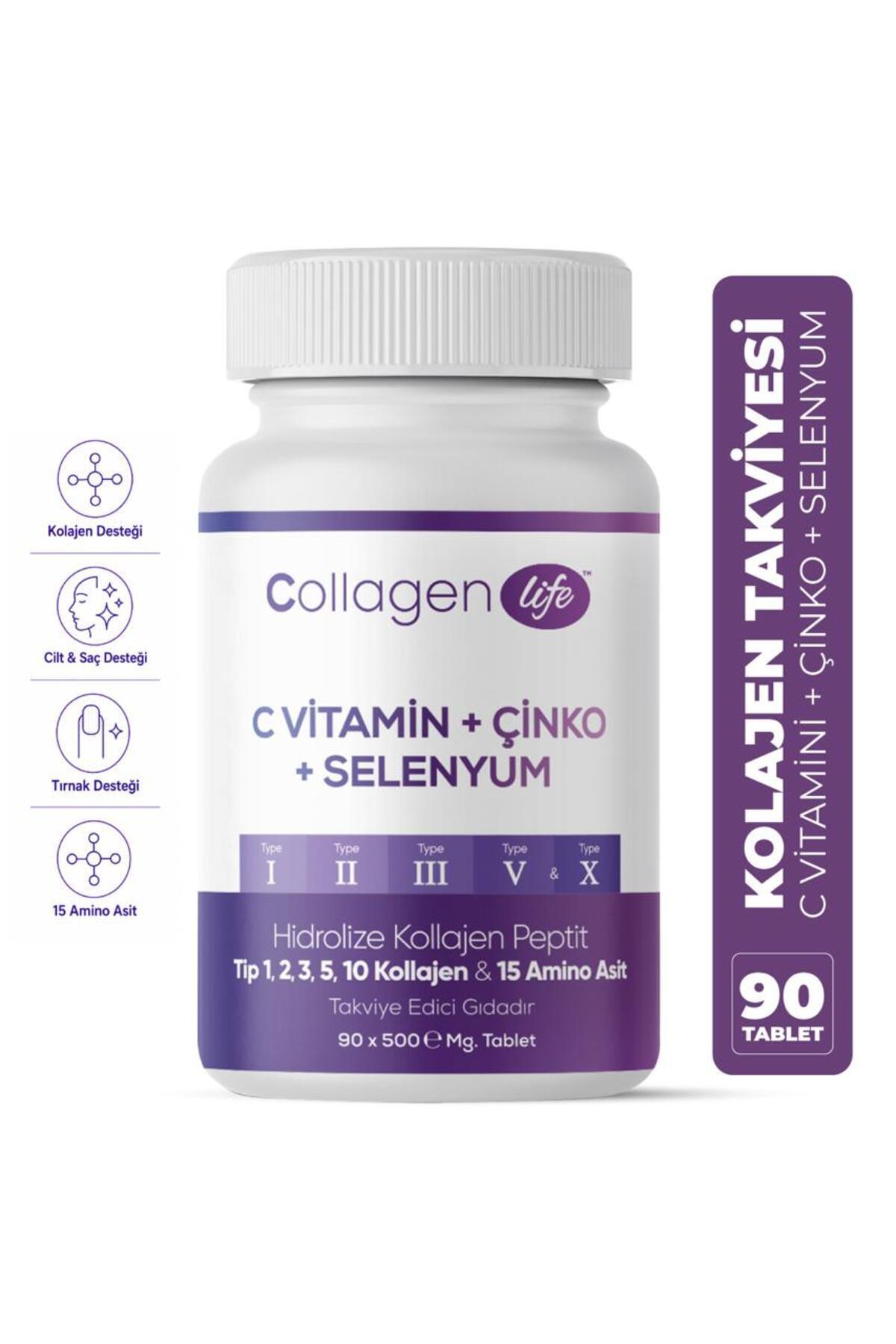 Collagen Life 5 Type Hydrolyzed Collagen is a comprehensive collagen complex formulated with Type I, II, III, V, and X Collagen, enriched with Vitamin C (Ascorbic Acid), Zinc, and Selenium.
