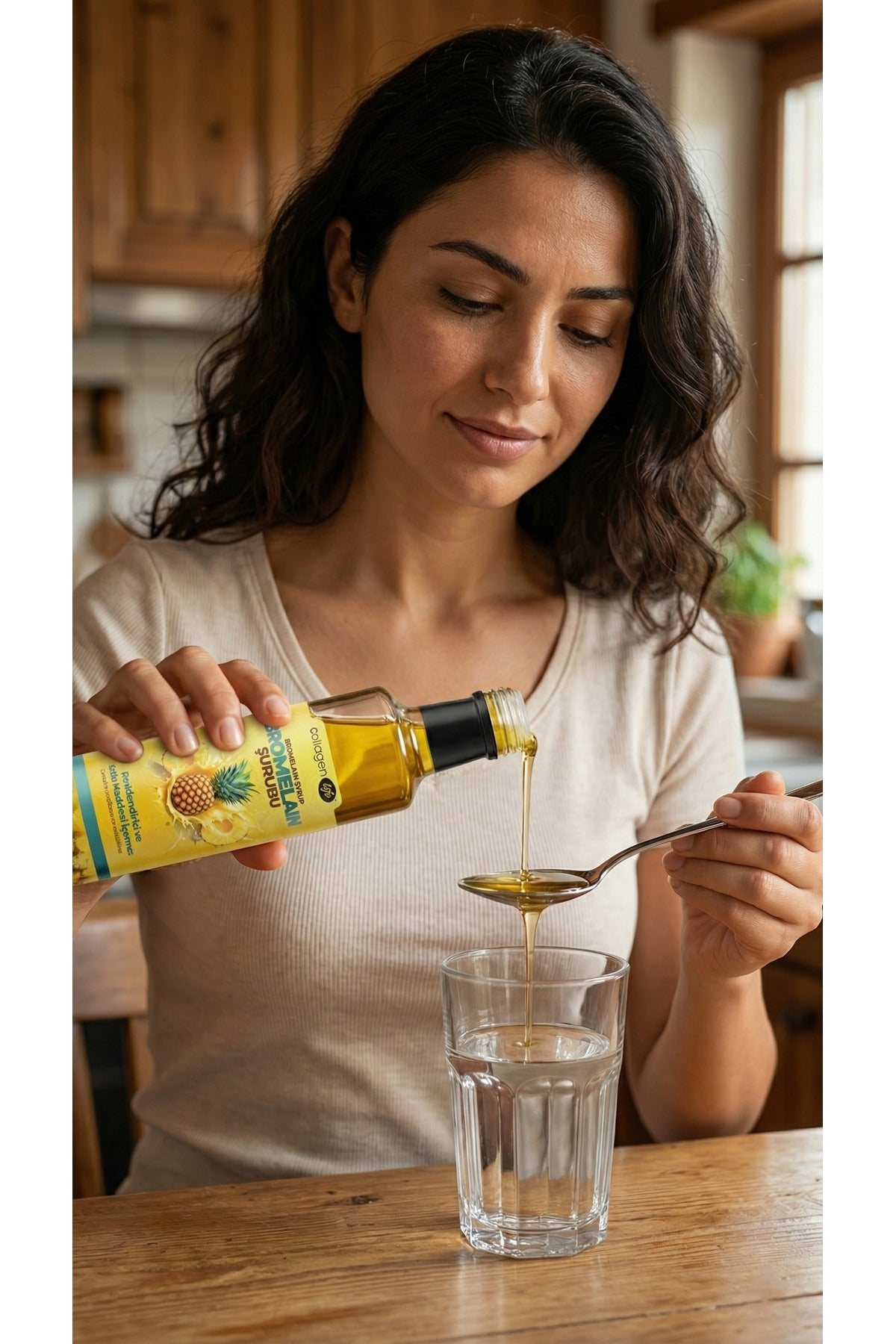 Collagen Life Bromelain Pineapple Syrup is a liquid dietary supplement formulated with Bromelain (from pineapple extract), enriched with Mate Leaf Extract and natural pineapple flavor.