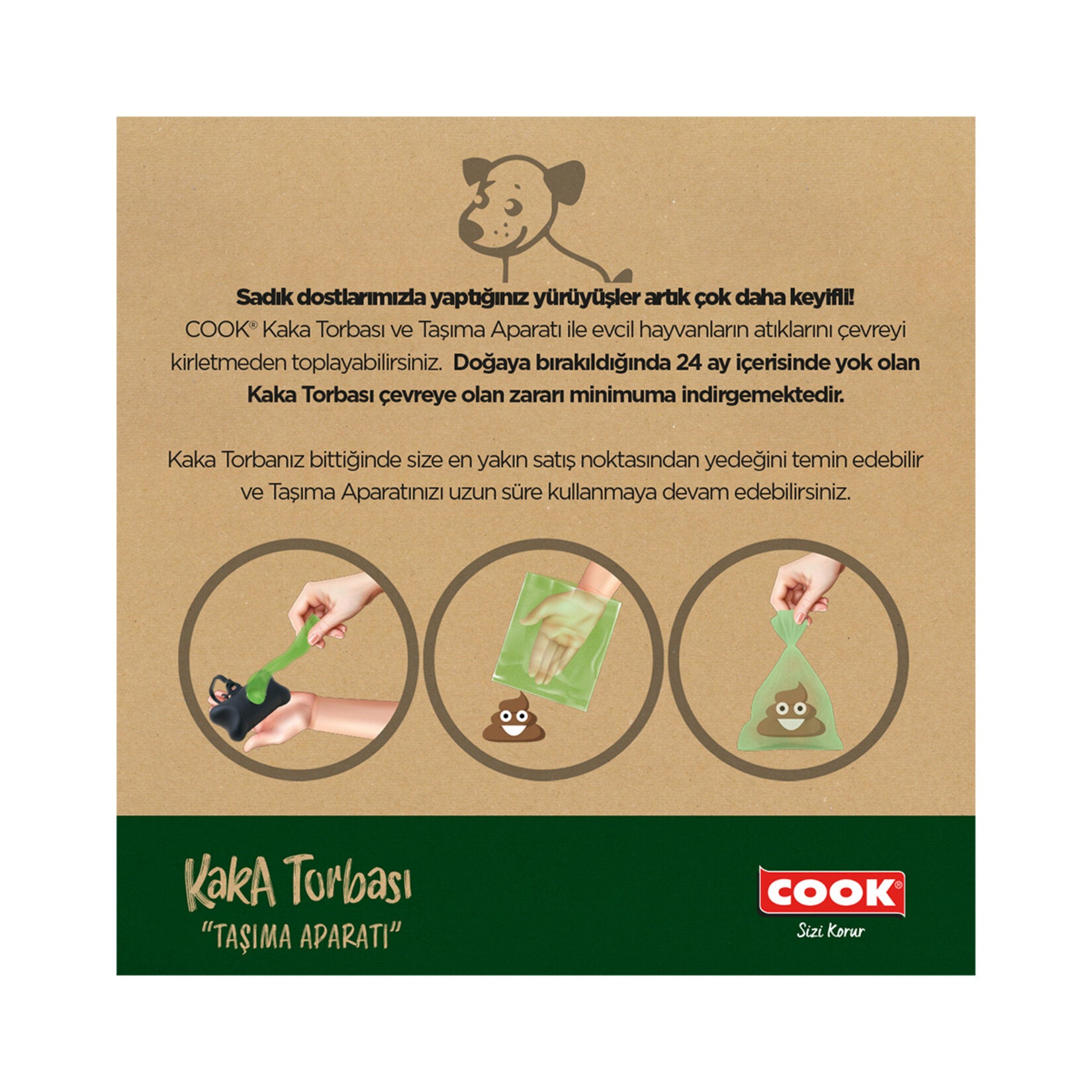 Cook Pet Waste Bags Roll 30 Count offers a practical and hygienic solution for daily walks with your pet.