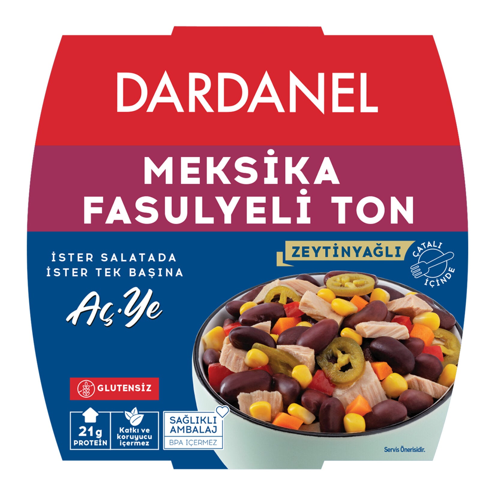 Dardanel Mexican Style Tuna with Red Beans is a bold, ready-to-eat meal made with quality tuna, red beans, sweet corn, and jalapeno peppers.