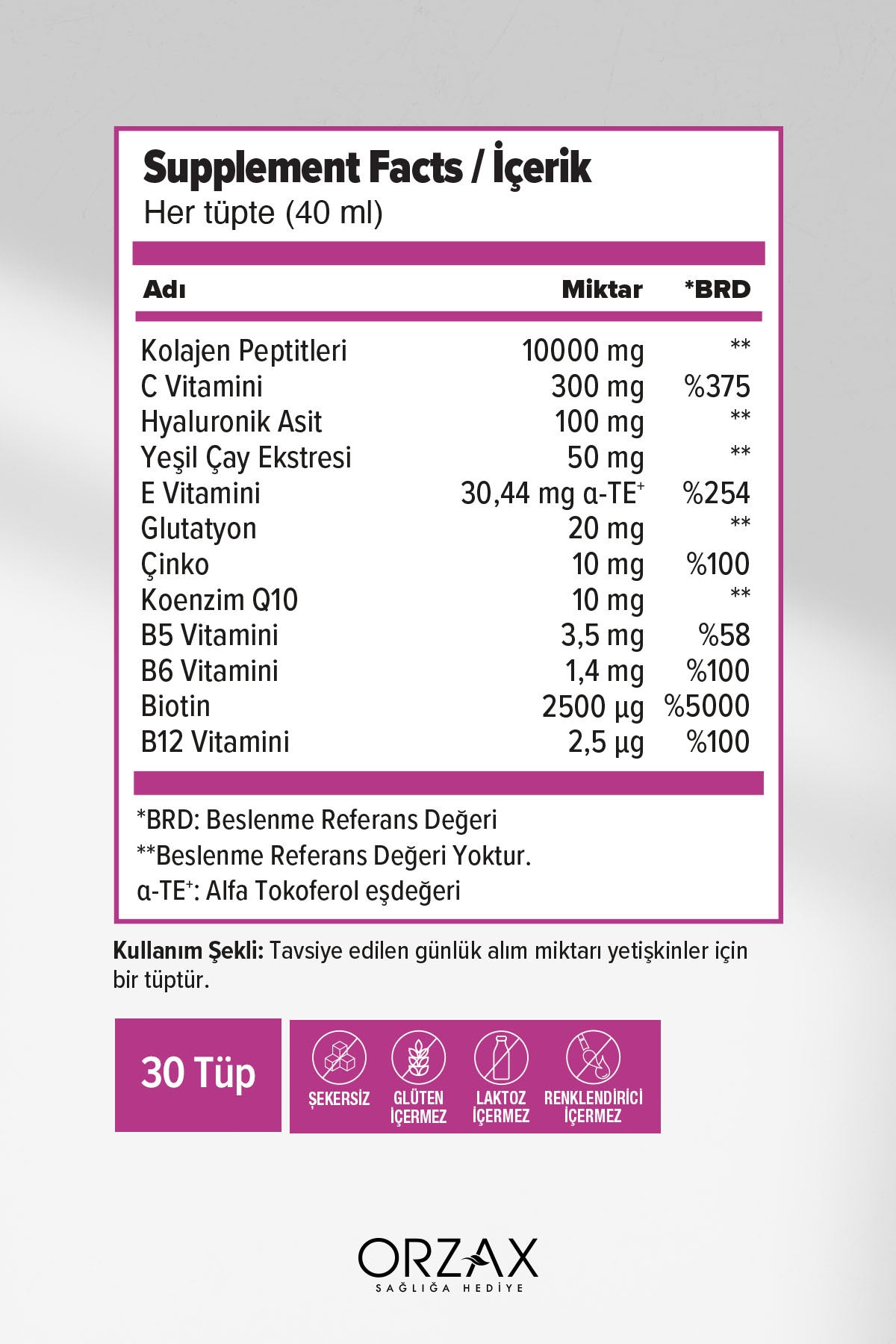 DAY2DAY Collagen Beauty Plus is a ready-to-drink liquid collagen supplement formulated with 10,000 mg Type I Collagen Peptides per 40 ml tube.