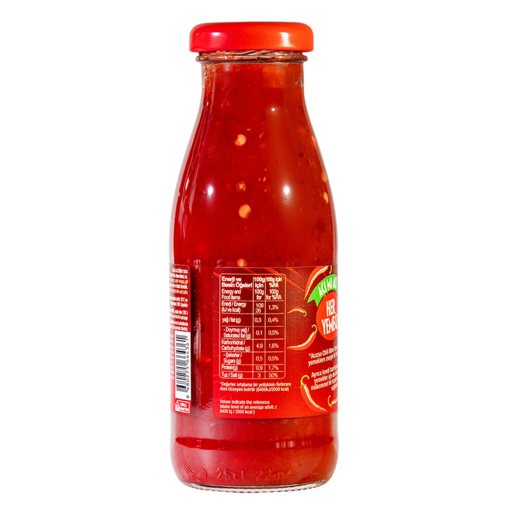 Deli Chef Acizso Hot Pepper Sauce brings bold, fiery flavor straight from Türkiye to your table.