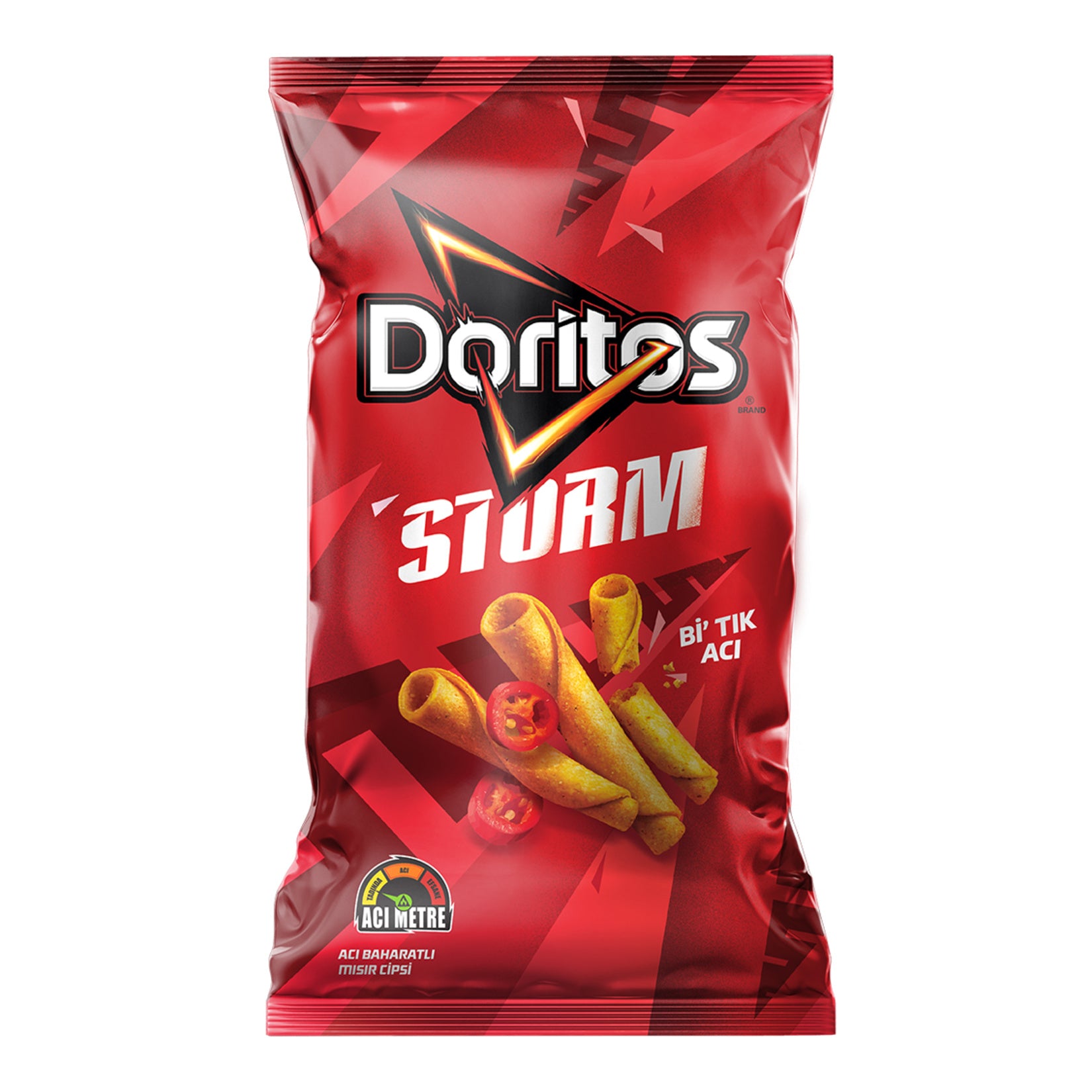 Doritos Storm Bi Tik Aci Super Size delivers the bold and fiery flavor Turkish snack lovers crave.
