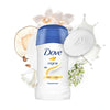 Dove deodorant stick on a white background
