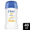 Dove deodorant stick on a white background